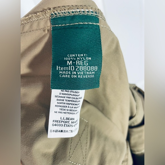 LL Bean Convertible Pants-Zip off Shorts Nylon Elastic Waist Men’s sz Medium #3 - Picture 9 of 10